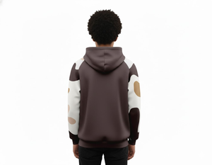 Sweat à capuche surdimensionné pour homme en mélange polyester/coton, logo personnalisé, pull épais de qualité supérieure, imperméable, respirant, hiver - Product Image 3