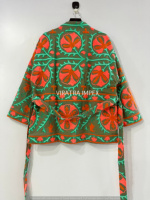 Jaket wanita bordir elegan, jaket wanita bordir elegan, jaket katun pendek, dekorasi bordir elegan, pakaian musim dingin