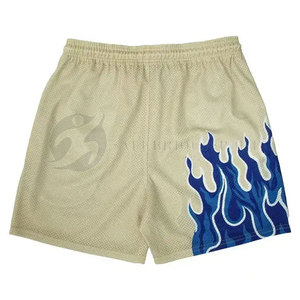 Short de basket-ball entièrement en polyester pour le sport à séchage rapide de couleur personnalisée avec des techniques imprimées - Product Image 2