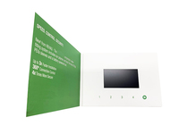Carte-cadeau numérique promotionnelle avec écran LCD de 4,3 pouces, brochure vidéo numérique, carte-cadeau numérique pour la publicité, les entreprises, les mariages