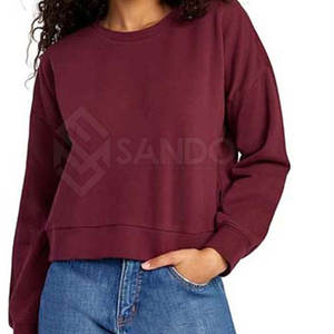 Ropa informal de alta calidad Sudadera corta para mujer Precio razonable Sudadera corta superventas - Product Image 1
