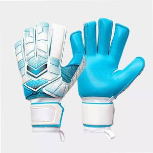 Gants de gardien de but de football en cuir de haute qualité respirant léger poignées de doigt complet équipement de sport - Product Image 2