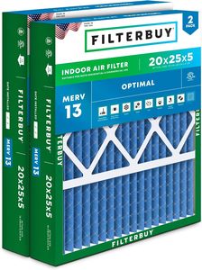 Filtro de Aire Filterbuy 20x25x5 MERV 13 Defensa Contra Humo y Alergias (Paquete de 2) - Product Image 6