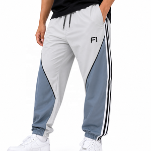 Wholesale <b>Athletic</b> Trousers Drawstring Elastic Waist Color Block Training Casual Jogging Bottoms Custom Fit men's pants USA - Product Image 2