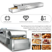 Four tunnel commercial pour boulangerie, four à gaz et électrique pour pain pita, biscuits et gâteaux