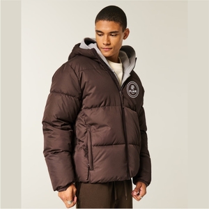 Chaqueta Varsity de Mezclilla de Alta Calidad para Hombre, Estilo Vintage, Logotipo Bordado en la Parte Delantera, Diseño Sólido, Cierre de Cremallera, 100% Nailon - Product Image 3