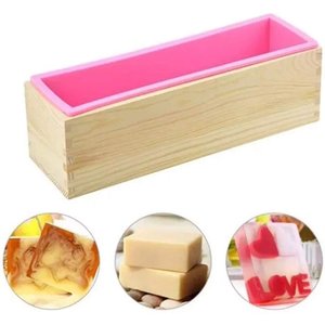 Handmade 6 Round Flower and Wooden Rectangle Silicone <b>Soap</b> <b>Mould</b> Combo Pack Solid Form - Product Image 5