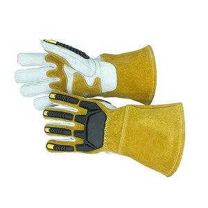 Logo personnalisé/Couleur Gants de soudage Tig en cuir de première qualité Gants de travail de sécurité en cuir de vachette - Product Image 5