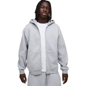 Sweat à capuche personnalisé pour homme 100 % coton, technique Puff, coupe pull-over, en molleton bouclette, style streetwear ample, épaules tombantes, coupe oversize pour l'hiver - Product Image 1