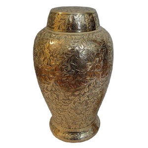 โกศใส่ศพสำหรับผู้ใหญ่ทำจากทองเหลืองทรงโดมสำหรับขี้เถ้า - Product Image 1