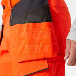 OEM Vente en gros Pantalons de travail multi-poches Pantalons de travail pour hommes, couleurs unies, respirants, à port régulier - Product Image 5