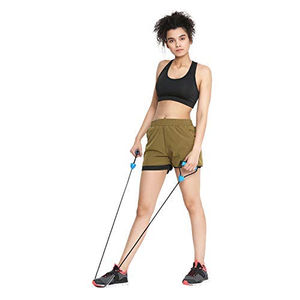 Shorts pour femmes à taille haute et élastique, pour le sport et les loisirs, prix de gros, vêtements d'été, shorts avec logo personnalisé - Product Image 3