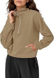 Sudadera pulóver polar de cuello redondo para mujer de calidad superior - Product Image 2