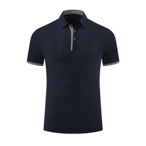 Algodón sólido de manga corta de talla grande para hombre con logotipo bordado personalizado para camisas - Product Image 3