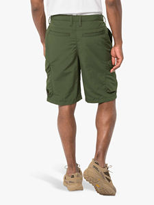 Short cargo extensible pour homme, vert armée, multi-poches, décontracté, été, 2024 - Product Image 2