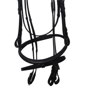 Bride rembourrée en cuir décoratif fantaisie anatomique de haute qualité Équipement d'équitation léger confortable et durable pour chevaux - Product Image 4