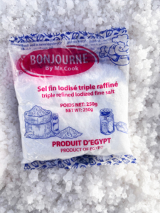 Bonjourno 250g Sel de table raffiné fin en poudre |   Sel de mer comestible premium, iodé (en option) |   Sachet/Sac égyptien de haute qualité 99% - Product Image 5