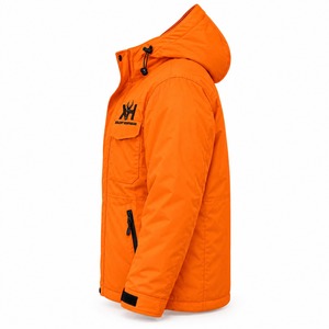 Chaqueta de Caza Aislante Color Naranja Brillante 220GSM Personalizada OEM al por Mayor - Product Image 3