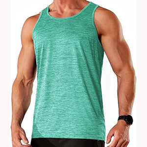 เสื้อกล้ามผ้าฝ้ายถักระบายอากาศสำหรับผู้ชายสำหรับออกกำลังกาย100% ยิมฟิตเนสไฮสตรีทด้านหน้าผลิตจากปากีสถาน - Product Image 6