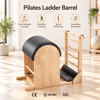 Mesin Ladder Barrel Pilates Maple untuk Peregangan Punggung, Keseimbangan Inti, Peralatan Studio Pilates, Mesin Pilates