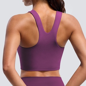 Camiseta Deportiva sin Mangas para Mujer, para Gimnasio, Fitness, Yoga, con Estampado de Logotipo Personalizado, de Secado Rápido, Camiseta Corta - Product Image 2