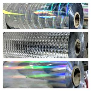 Film polyester métallisé holographique Spickglobal, adhésif premium, rouleau de 60 pouces, usage industriel - Product Image 3