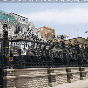 Durable Decorative Stainless Steel Wrought Iron <b>Fence</b> Panel Powder Coated Finish Eco-Friendly Design for Outdoor Protection - Product Image 4
