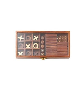 Jeu de dominos en bois pour enfants et adultes, fabriqué en MDF de bonne qualité à bas prix, avec des éléments de design antique - Product Image 2