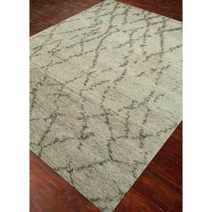 Alfombra Rectangular Zuri de Lana Color Marfil, Tejida a Mano, Diseño Abstracto 3D, para Entrada, Sala de Estar o Pasillo - Modelo PKWL-308 - Product Image 2