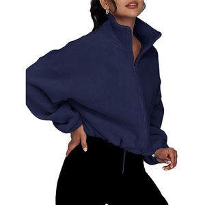 Sweat à capuche zippé ample pour homme 100% coton Hiver Vintage High Street Veste de sport - Product Image 3