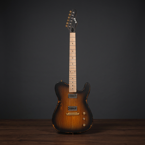 Guitare électrique Slick SL55KM avec manche en érable, touche en palissandre, micros H-H, finition polie - Product Image 1