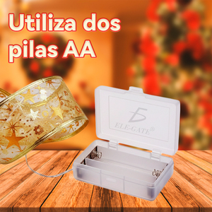 5 Metri di Nastro Luminoso in Tessuto con Anima in Filo Metallico e Luce LED Calda, Realizzato in Plastica Resistente - Product Image 3