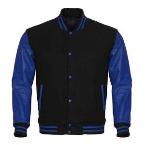 Chaquetas Bomber Varsity de Béisbol para Hombre, Estilo Vintage, Transpirables, Ecológicas, Personalizadas de Alta Calidad, con Cuello Alto y Frente de Lana - Product Image 5