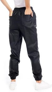 Jeggings extensibles pour femmes à la mode Pantalon legging en faux cuir Poches Casual Winter Regular Plus Sizes Fiable Factory Suppliers - Product Image 5