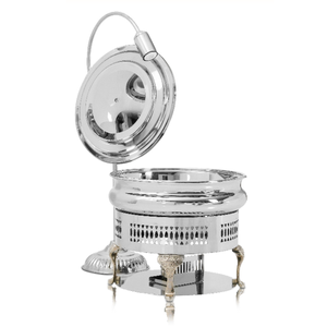 Calentador de comida usado para servidor de Buffet, platos de frotamiento de lujo, vajilla de boda, platos calentadores de comida de buffet de acero inoxidable - Product Image 1