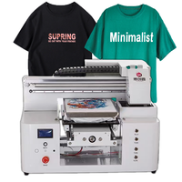 Taille A3 Flatbed Diy Coton Tissu Textile Tshirt Chemise Direct Automatique Numérique T-Shirt Machine D'impression DTG Imprimante