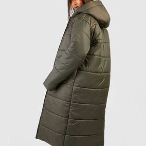 Veste matelassée surdimensionnée pour femmes, sweat à capuche matelassé respirant et ultra doux, manches longues, capuche chaude, manteaux de grande taille - Product Image 2