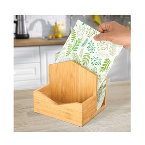 Porta Servilletas de Madera y Resina Estilo Rústico a Precio de Fábrica |   Organizador de Servilletas Resistente para Mesa, Ideal para Cocina, Restaurantes y Decoración de Fiestas - Product Image 4