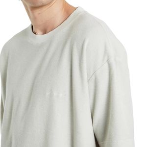 Blanco 100% algodón camisetas de hombre de peso pesado 320GSM hombro caído Color sólido manga corta de gran tamaño ajuste suelto 240g Jersey - Product Image 6