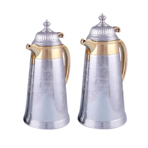 Tetera y cafetera de cobre de alta calidad, Juego de 2 jarras de diseño árabe ecológico de metal sostenible, la mejor opción - Product Image 4