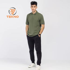 Polos personalizados de algodón orgánico para hombre 100% con logotipo bordado, camiseta suave de verano, ropa informal transpirable de alta calidad - Product Image 2