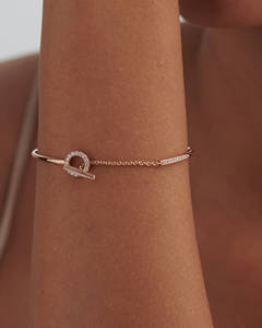 Tendance élégant diamant naturel 14KT Bracelet en or massif dernier concepteur Fine vraie perle bijoux pour les femmes - Product Image 3