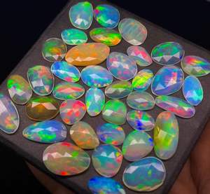 AA + Natural etíope ópalo Rosa corte piedra preciosa Multicolor Flash Ideal para anillos colgantes pendientes pulseras y joyería rara fina - Product Image 5