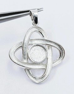 Super Genuine 925 Sterling Silver Galaxy Planet Design 7mm Bezel Blank Setting Pendant Ashes & <b>Resin</b> Work Breastmilk DIY Jewelry - Product Image 3