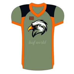 2023 maillots de Football américains personnalisés en sergé meilleure offre de gros d'usine XL grande taille sport respirant imprimé pour les garçons - Product Image 2