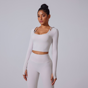 2 piezas con bolsillos Leggings Mujer Activewear Fitness & Yoga Wear Hombros inclinados Sujetador deportivo Gimnasio Fitness Sets - Product Image 3