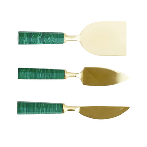 Nouvel Arrivage – Vente en Gros Directe Usine Indienne – Ensemble de Couteaux à Beurre et à Fromage en Acier Inoxydable Plaqué Or pour Mariages - Product Image 5