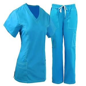 Uniformes de Enfermería de hospital de alta calidad unisex, Conjunto de camiseta de mujer estampada y Jogger para enfermeras y pacientes - Product Image 1