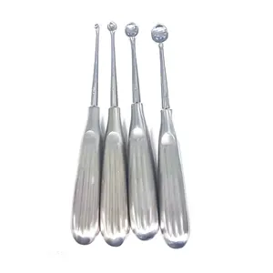 Stainless steel made bone curettes spine instruments in reasonable price customized logo bone curettes