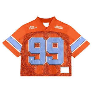 T-shirt surdimensionné pour hommes Maillot en maille Maillot de football américain Mode personnalisée Uniforme de football américain Vente en gros - Product Image 4